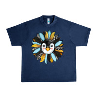 Navy penguin sunflower Urban Heavy Tee - RanaPortraitStore