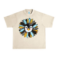 Sandshell penguin sunflower Urban Heavy Tee - RanaPortraitStore