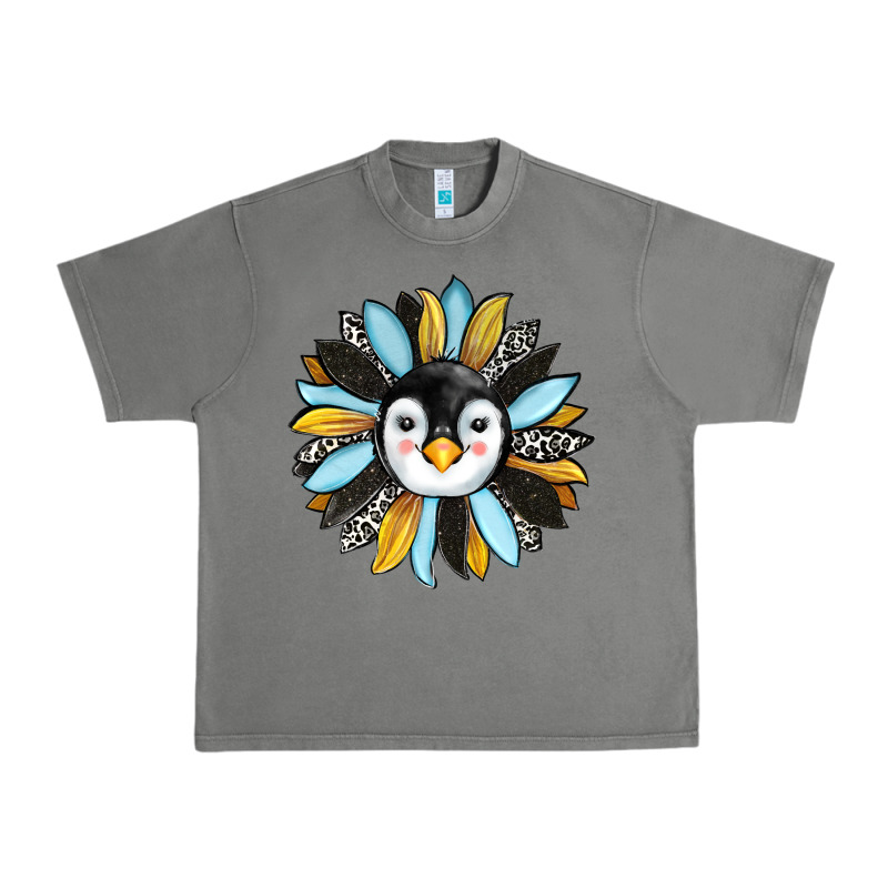 Penguin Sunflower Urban Heavy Tee by RanaPortraitStore | Teevron