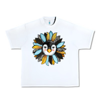 White penguin sunflower Urban Heavy Tee - RanaPortraitStore