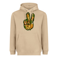 Mushroom Pineapple Peace Sign Heavyweight Hoodie - Jasminsmagicworld