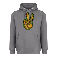 Storm Pineapple Peace Sign Heavyweight Hoodie - Jasminsmagicworld