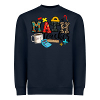 Navy math teacher Heavyweight Sweatshirt - Zillion Design Studio