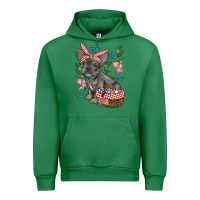 Emerald easter french bulldog Urban Hoodie - RanaPortraitStore
