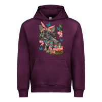 Mauve Wine easter french bulldog Urban Hoodie - RanaPortraitStore