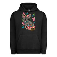 Pigment Black easter french bulldog Urban Hoodie - RanaPortraitStore