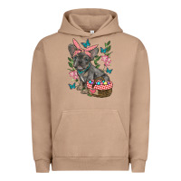 Pigment Burro easter french bulldog Urban Hoodie - RanaPortraitStore
