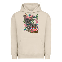 Pigment French Oak easter french bulldog Urban Hoodie - RanaPortraitStore
