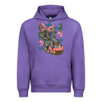 Tulip easter french bulldog Urban Hoodie - RanaPortraitStore