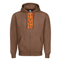 Chestnut dinosaur brontosaurus pen wrap Zipper Hoodie - Artiststas