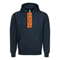 Navy dinosaur brontosaurus pen wrap Zipper Hoodie - Artiststas
