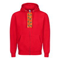 Red dinosaur brontosaurus pen wrap Zipper Hoodie - Artiststas