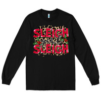 Black Sleigh Girl Sleigh Long Sleeve Tee - FaDigitalArtStudio