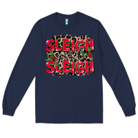Navy Sleigh Girl Sleigh Long Sleeve Tee - FaDigitalArtStudio