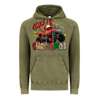 Vintage Olive merry christmas truck Vintage Hoodie - Zillion Design Studio