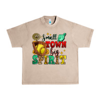 French Oak small town big spirit softball Urban Heavy Tee - Zillion Design Studio