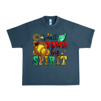 Midnight Navy small town big spirit softball Urban Heavy Tee - Zillion Design Studio