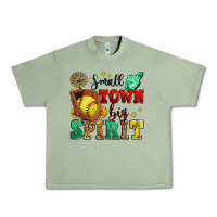 Oil Green small town big spirit softball Urban Heavy Tee - Zillion Design Studio