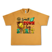 Peanut Butter small town big spirit softball Urban Heavy Tee - Zillion Design Studio