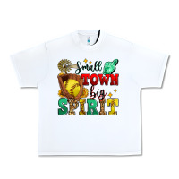 White small town big spirit softball Urban Heavy Tee - Zillion Design Studio