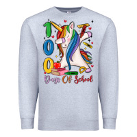 Heather Grey 100 days of school Premium Sweatshirt - MaliasSmallBusiness