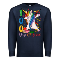 Navy 100 days of school Premium Sweatshirt - MaliasSmallBusiness