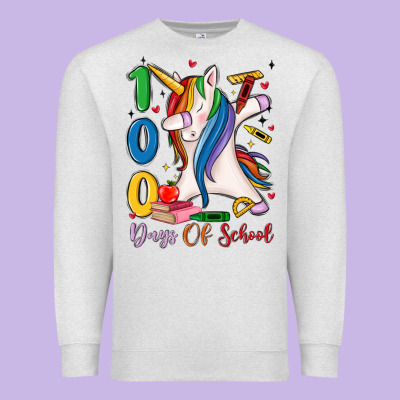 100 Days Of School Premium Sweatshirt Designed By Maliassmallbusiness