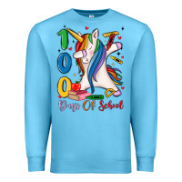 Ocean Blue 100 days of school Premium Sweatshirt - MaliasSmallBusiness