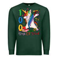 Sports Green 100 days of school Premium Sweatshirt - MaliasSmallBusiness