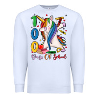 White 100 days of school Premium Sweatshirt - MaliasSmallBusiness