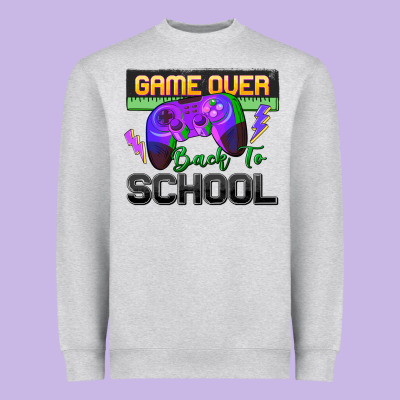 Game Over Back To School Heavyweight Sweatshirt Designed By Zillion Design Studio