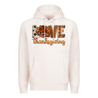 Pale Pink love thanksgiving with turkey bbs Premium Hoodie - BundleAndBundleShop
