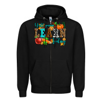 Black y'all gonna learn today pumpkin and pen Zipper Hoodie - AdoDesignShop