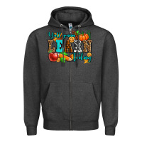 Charcoal Heather y'all gonna learn today pumpkin and pen Zipper Hoodie - AdoDesignShop