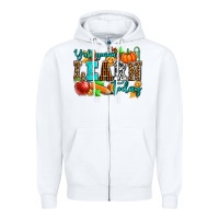 White y'all gonna learn today pumpkin and pen Zipper Hoodie - AdoDesignShop