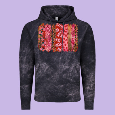Vintage Hoodie Valentine's Day Brushstrokes with Roses