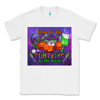 White i care for the cutest pumpkins in the patch tumbler Classic Tee - BundleAndBundleShop