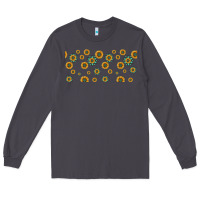 Smoke sunflowers and turquoise 16oz libbey glass Long Sleeve Tee - HRA Design Shop