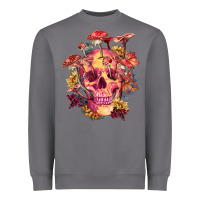 Storm Floral skeleton with mushrooms Heavyweight Sweatshirt - RanaPortraitStore