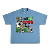 Pebble Blue small town big spirit soccer Urban Heavy Tee - Zillion Design Studio