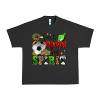 Pigment Black small town big spirit soccer Urban Heavy Tee - Zillion Design Studio