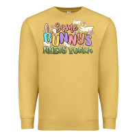 Antique Gold some bunnys needs vodka Premium Sweatshirt - MaliasSmallBusiness