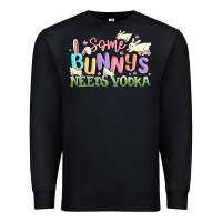 Black some bunnys needs vodka Premium Sweatshirt - MaliasSmallBusiness