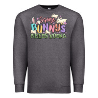 Charcoal Heather some bunnys needs vodka Premium Sweatshirt - MaliasSmallBusiness
