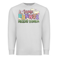 Dove Grey some bunnys needs vodka Premium Sweatshirt - MaliasSmallBusiness
