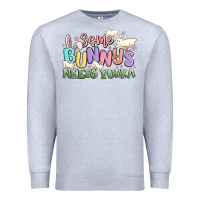 Heather Grey some bunnys needs vodka Premium Sweatshirt - MaliasSmallBusiness