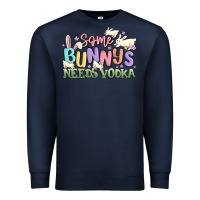 Navy some bunnys needs vodka Premium Sweatshirt - MaliasSmallBusiness