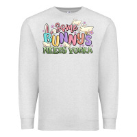Oatmeal Heather some bunnys needs vodka Premium Sweatshirt - MaliasSmallBusiness
