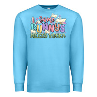 Ocean Blue some bunnys needs vodka Premium Sweatshirt - MaliasSmallBusiness