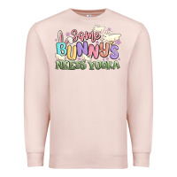 Pale Pink some bunnys needs vodka Premium Sweatshirt - MaliasSmallBusiness